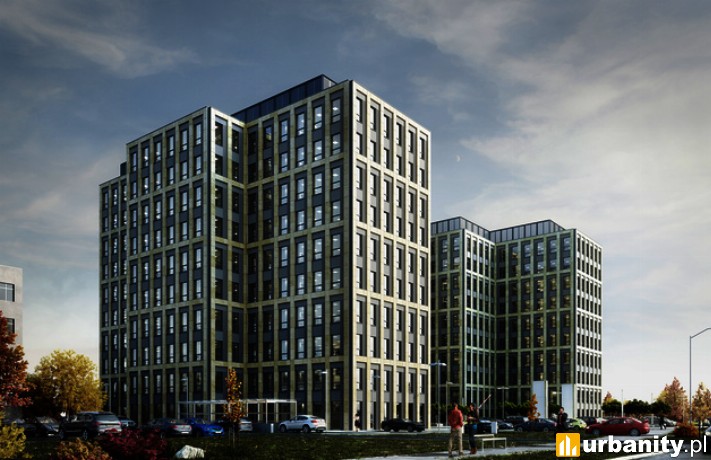 Wizualizacja kompleksu łódzkiego Symetris Business Park