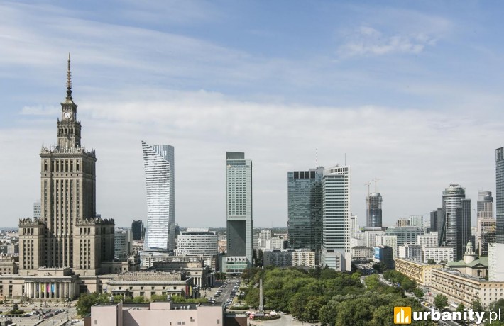Widok na centrum Warszawy
