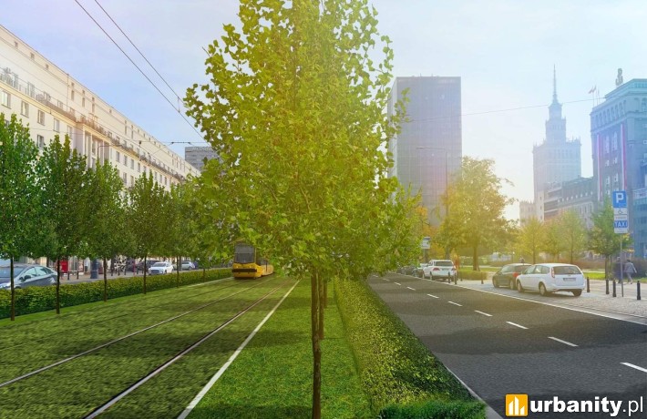Zielona Marszałkowska, wizualizacja, fot. materiały inwestora