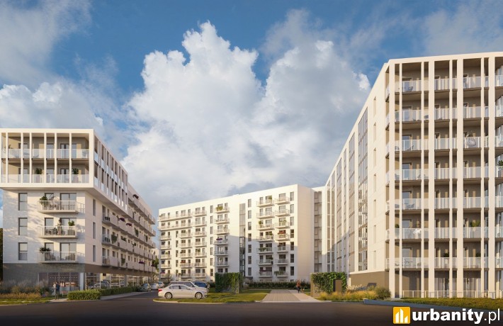 Apartamenty Grundmanna, wizualizacja osiedla, wiz. materiały dewelopera