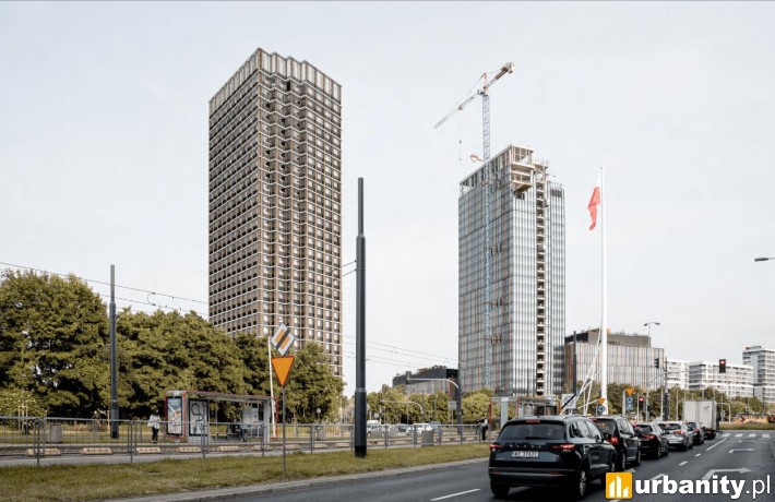 Planowana wieża mieszkalna przy Burakowskiej, wiz. materiały inwestora
