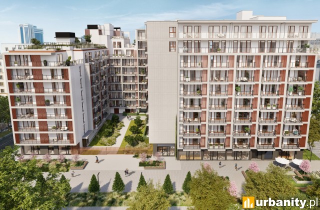 Projekt inwestycji Chmielna Duo na Woli, wiz. materiały prasowe