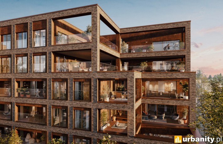 Wizualizacja inwestycji Midori House we Wrocławiu, wiz. materiały dewelopera