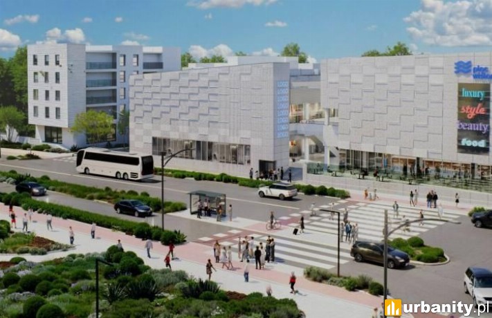 Plac Wiślany - projekt inwestycji, wiz. materiały inwestora