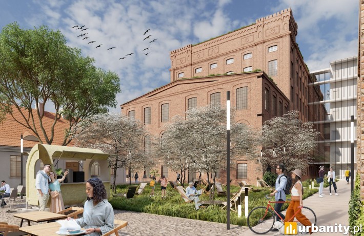Przędzalniana 71 w Łodzi, wizualizacja inwestycji, wiz. OKAM