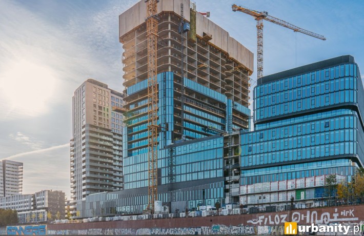 Quorum Tower, postęp prac budowlanych, fot. Cavatina