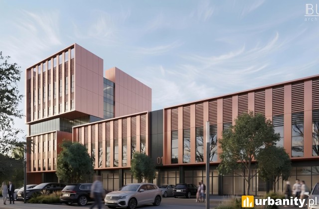 Nowy hub biznesowy przy Szosie Bydgoskiej, wiz. BUKA Architektura