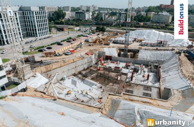 Postęp prac na budowie inwestycji SkyCity w Gdyni, fot. Soletanche Polska