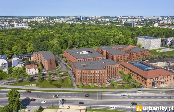 Projekt inwestycji WITA w Krakowie, wiz. materiały dewelopera