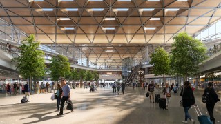 Centralny Port Komunikacyjny, terminal lotniska, wiz. materiały inwestora