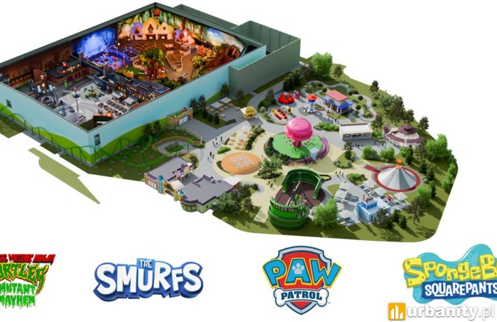 Episodia Theme Park Gliwice, wizualizacja parku, wiz. materiały inwestora
