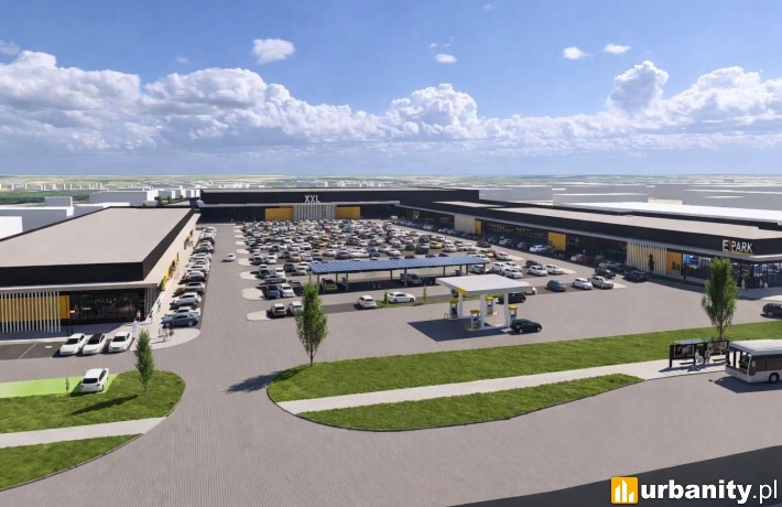 Koncepcja nowego parku handlowego w zachodniej części Białegostoku, wiz. materiały inwestora