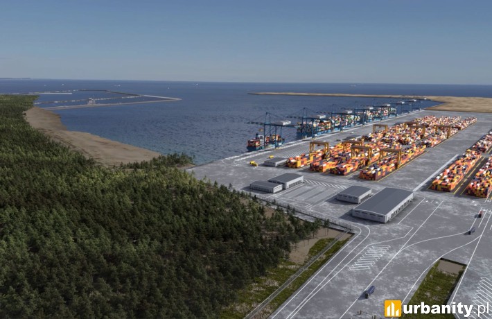 Rozpoczęto budowę nowego portu na Bałtyku, wiz. materiały inwestora