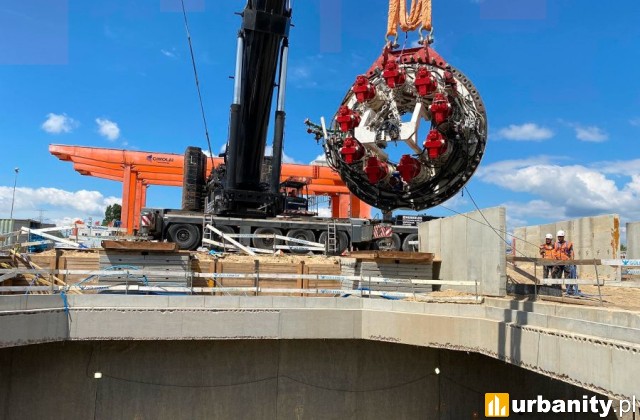 Transport tarcz TBM na Karolin, fot. Metro Warszawskie
