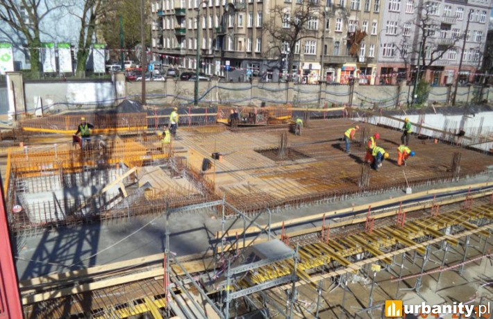 Postęp prac na budowie kompleksu Zajezdnia Poznań