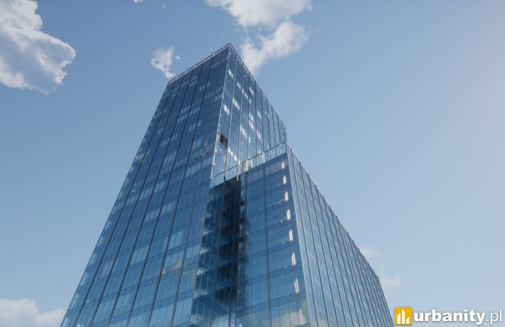 Wizualizacja wieżowca AND2 w Poznaniu wiz. materiały prasowe