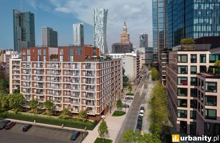 Chmielna Duo w centrum Warszawy, wizualizacja, fot. materiały dewelopera