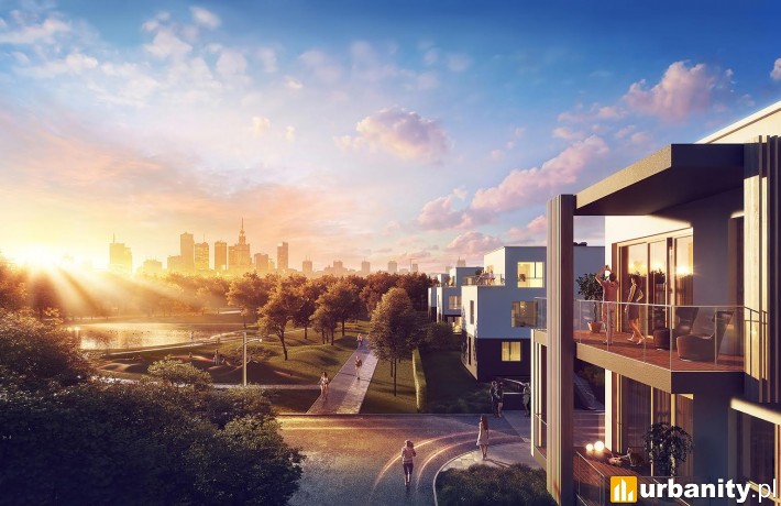 Wizualizacja osiedla Nova Królikarnia na Mokotowie