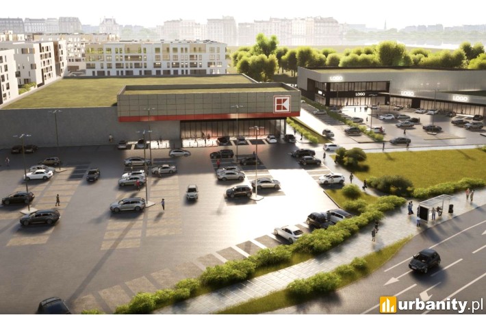 Park handlowy Andersa Gliwice, projekt inwestycji, wiz. materiały inwestora