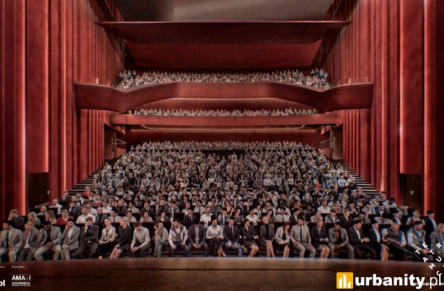 Najnowsze wizualizacje nowej siedziby Teatru Muzycznego, wiz. Archimedia