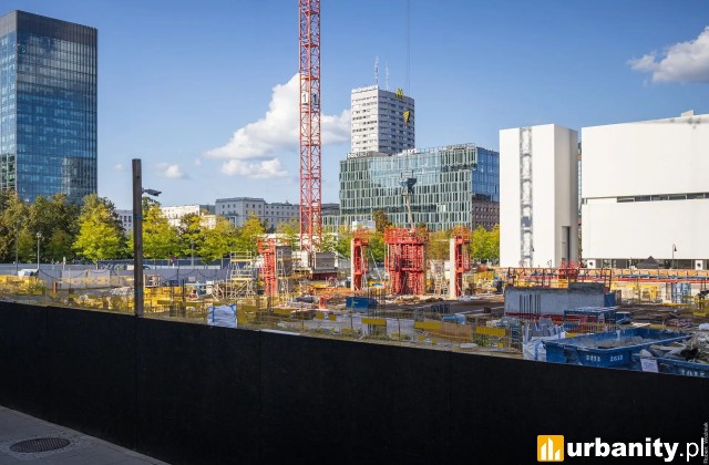 Budowa nowej siedziby TR Warszawa, sierpień 2026, fot. Robert Woźniak