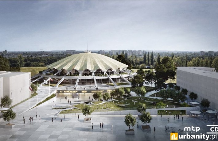 Projekt remontu poznańskiej Areny (wiz. CDF Architekci)