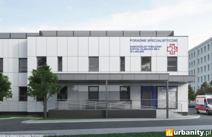 Centrum Ambulatoryjnej Opieki Specjalistycznej, wizualizacja obiektu, wiz. materiały inwestora