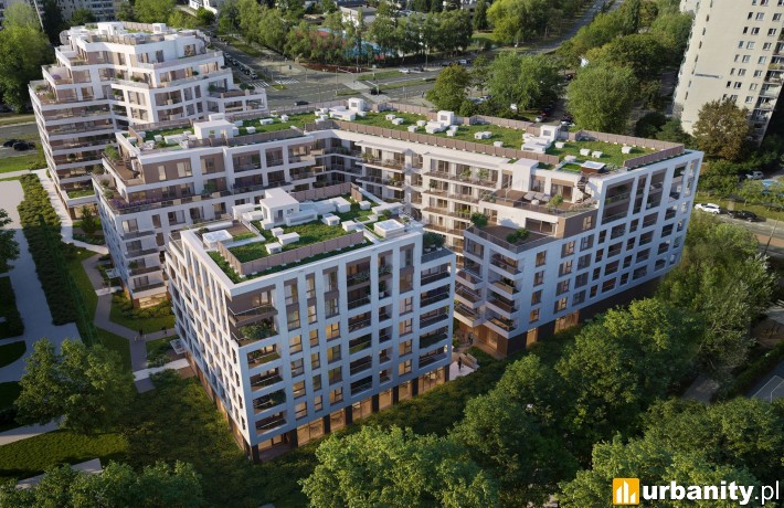 CU-Cynamonowa Ursynów, wizualizacja osiedla, wiz. materiały dewelopera