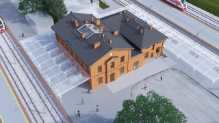 Dworzec w Rzepinie - wizualizacja