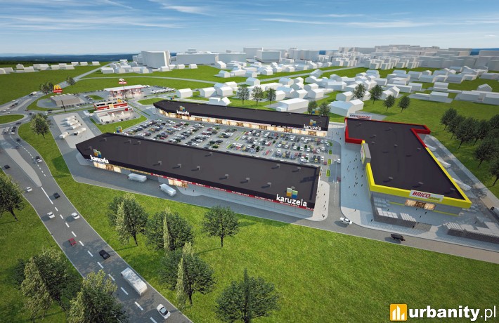 Wizualizacja kompleksu Karuzela w Świebodzinie