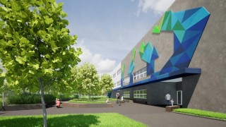 Projekt nowej szkoły przy Kredowej w Szczecinie, wiz. UM Szczecin