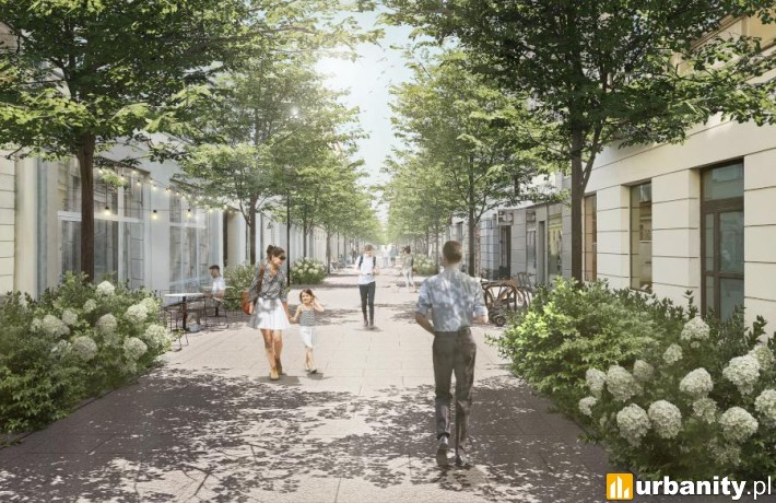 Chmielna po rewitalizacji, wiz. ZTP Warszawa