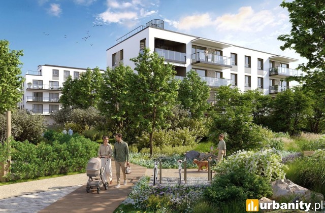 Apartamenty Myśliborska Park, wizualizacja osiedla, wiz. materiały dewelopera