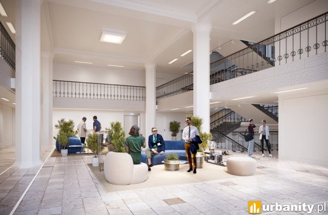Projekt holu w budynku dawnej Bellony, wiz. materiały prasowe