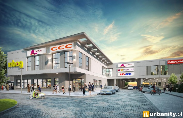 Wizualizacja centrum InBag w Lubaniu