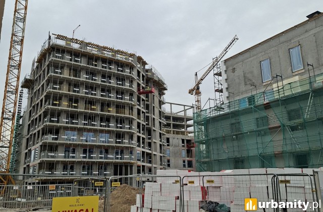 Tak obecnie wygląda budowa projektu Kolejova 1 w Poznaniu, fot. Rafał Leja