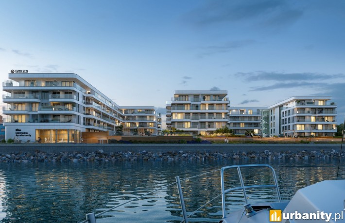 Marina Hel Apartamenty, wizualizacja, wiz. materiały dewelopera