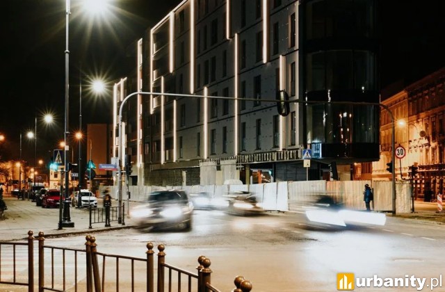 Gotowa elewacja apartamentowca New Iron w Łodzi, fot. materiały prasowe