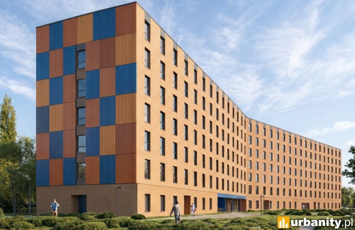 Akademik Student Depot w Gdańsku, wiz. materiały inwestora