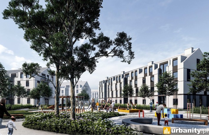 Wrzosowe Wzgórze w Szczecinie, wiz. materiały dewelopera