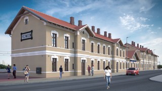 Dworzec Stalowa Wola Rozwadów - wizualizacja zewnętrzna