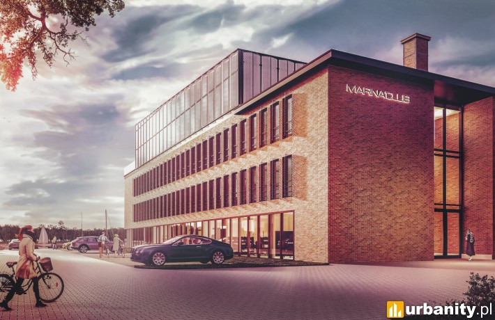Biurowiec Marina Hangar w Szczecinie, wizualizacja, wiz. materiały inwestora