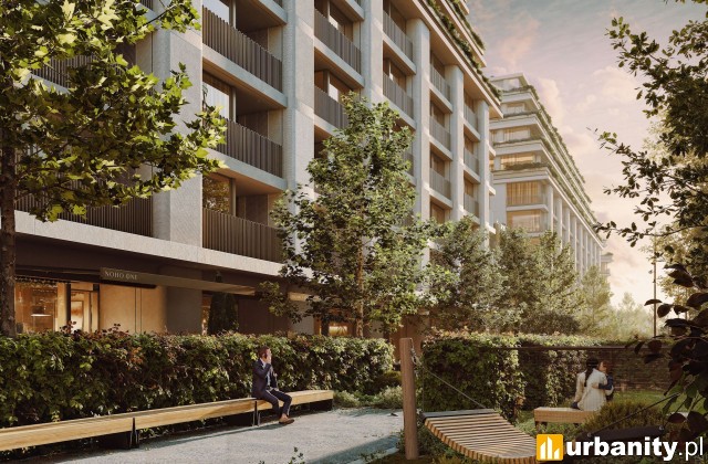 Projekt inwestycji Noho One w Warszawie, wiz. materiały inwestora