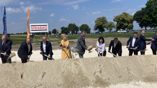 Wbicie pierwszej łopaty na budowie obwodnicy Chełma, fot. Strabag