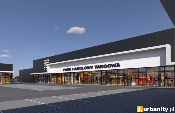 Rozbudowa Parku Handlowego Targowa, projekt inwestycji, wiz. materiały inwestora