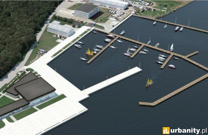Port jachtowy przy ul. Przełom 22 w Górkach Zachodnich
