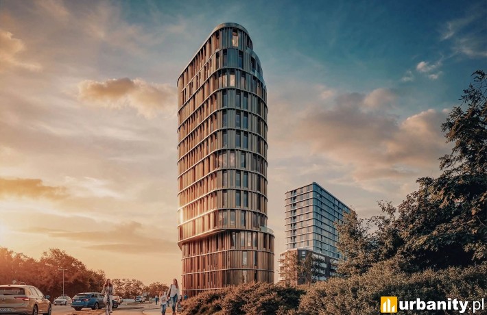 Nawet 55 metrów wysokości i ponad 750 mieszkań. Nowa koncepcja inwestycji, wiz. loesch+partnerzy  architektura