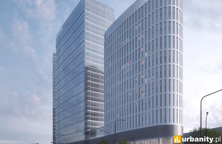 Wizualizacja wieżowca The Warsaw Hub