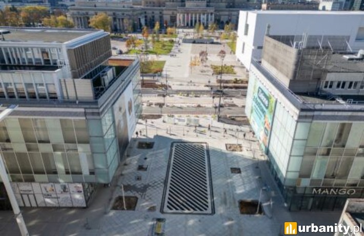 Złota, Marszałkowska, Sienkiewicza - trwają prace przy przebudowie śródmieścia, fot. zlotazgoda.waw.pl