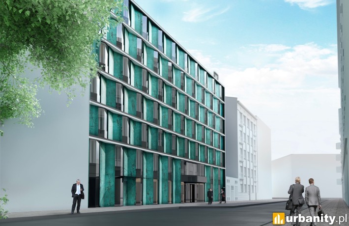 Projekt hotelu powstającego przy Worcella w Krakowie, wiz. materiały prasowe